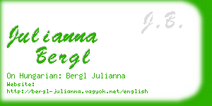 julianna bergl business card